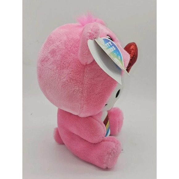Hello Kitty in Cheer Bear costume - Sanrio x CareBear 9" Plush - NWT - Picture 4 of 12